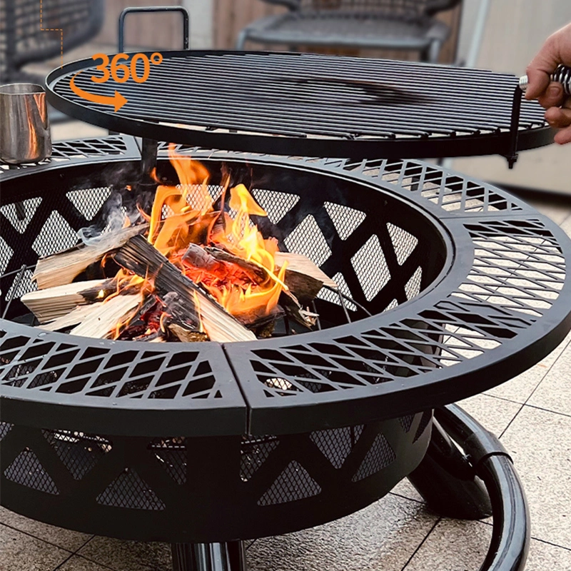 Outdoor Garden Patio BBQ Big Fire Pit Burner