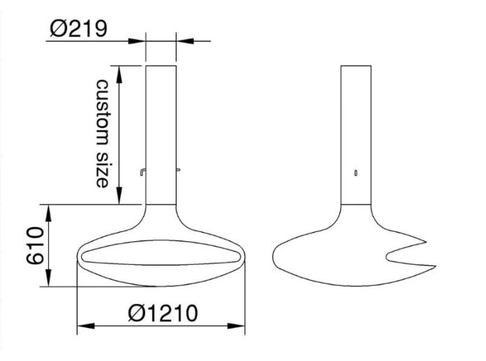 Professional Factory for Ceiling Hanging Stove Wood Fireplace