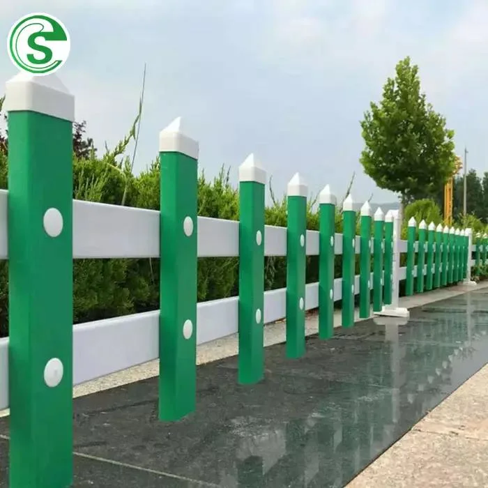 High Quality PVC Plastic White Picket Fence Garden Edging